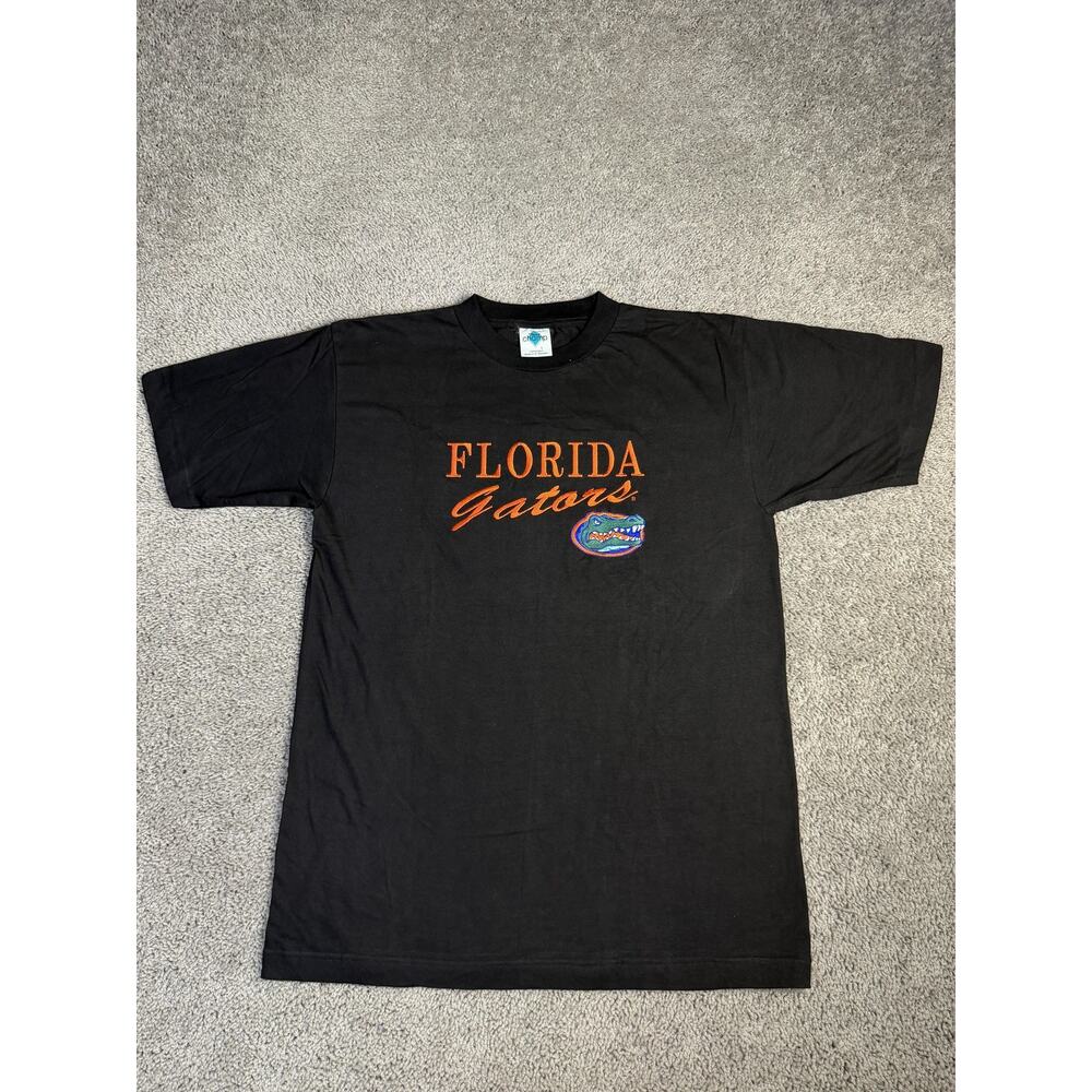 VTG Florida Gators Shirt Mens L Black MLB Baseball Graphic Tee Cotton Tour Champ